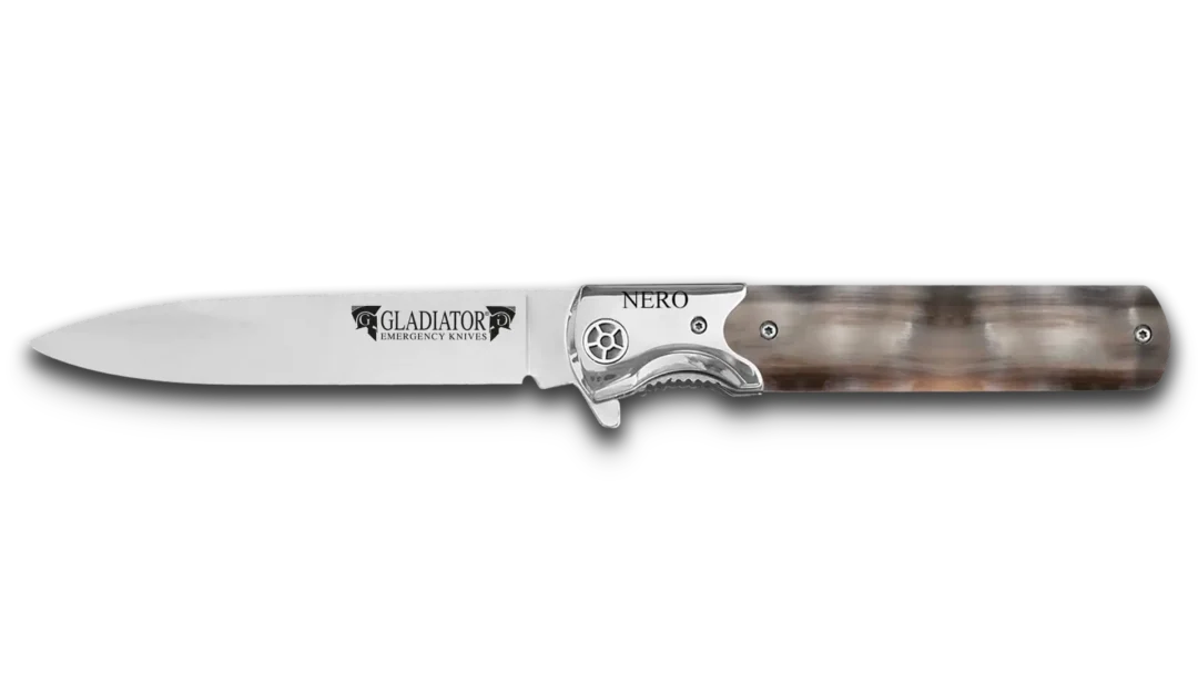 Coltello "Nero" manico in corno
